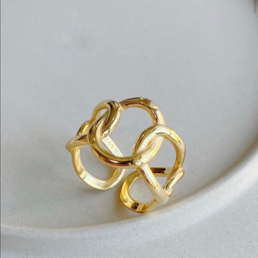 Geometric Ring | 14k Gold Plated - Picture 1 of 2